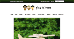 Desktop Screenshot of playtolearn.com.au